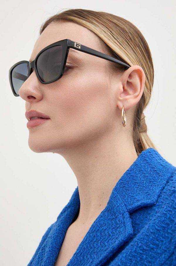 Guess Sončna očala Guess ženska, črna barva, GU7919_5801D