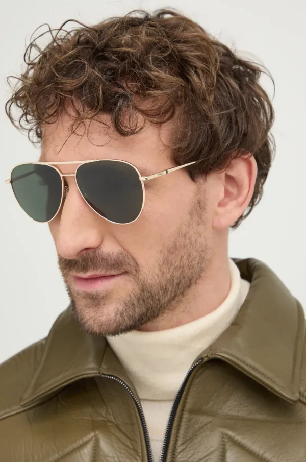 HUGO Sončna očala HUGO moška, zlata barva, HG 1318/S