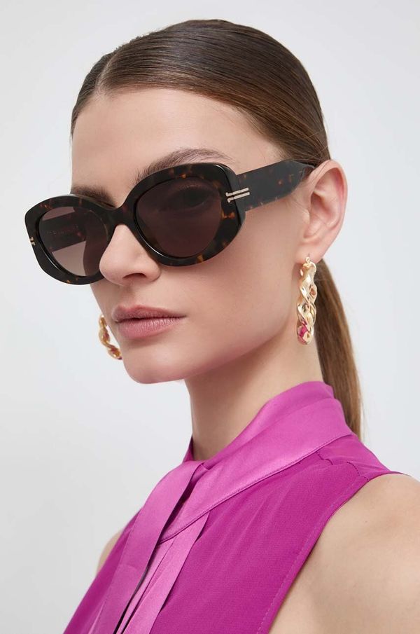 Marc Jacobs Sončna očala Marc Jacobs ženski, rjava barva