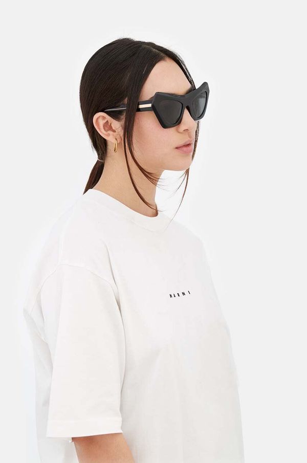 Marni Sončna očala Marni Devil's Pool Black ženska, črna barva, EYMRN00025.001.ZTJ