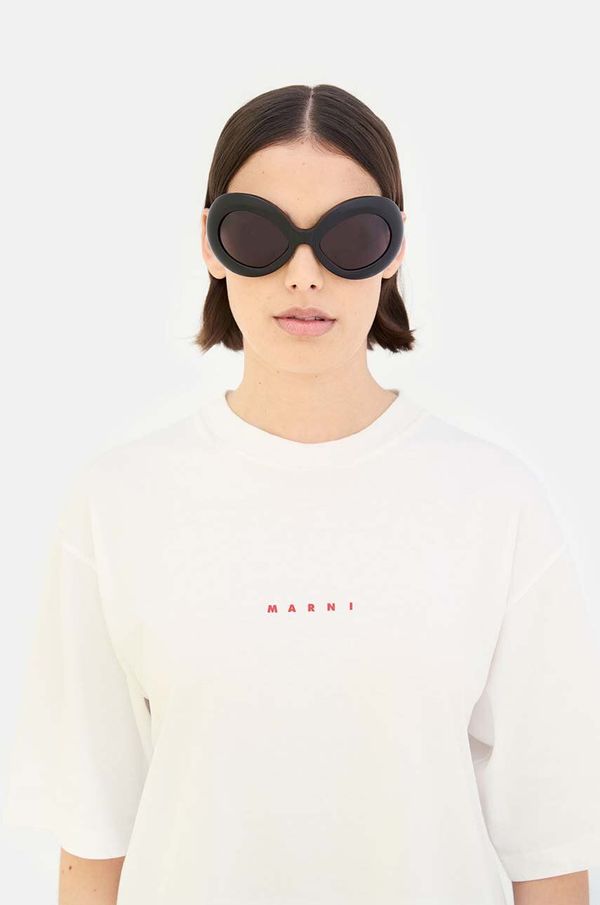 Marni Sončna očala Marni Lake Of Fire črna barva, EYMRN00068 001 4DL