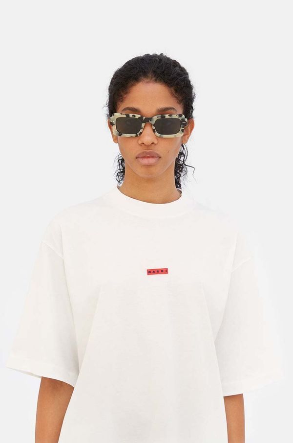 Marni Sončna očala Marni Lake Vostok Puma ženska, črna barva, EYMRN00004.006.GS7