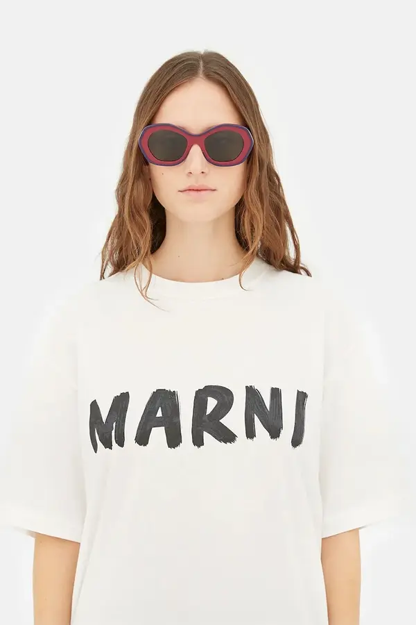 Marni Sončna očala Marni Ulawun Vulcano Bordeaux