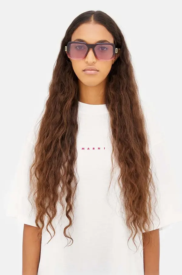 Marni Sončna očala Marni Zamalek Faded Burgundy