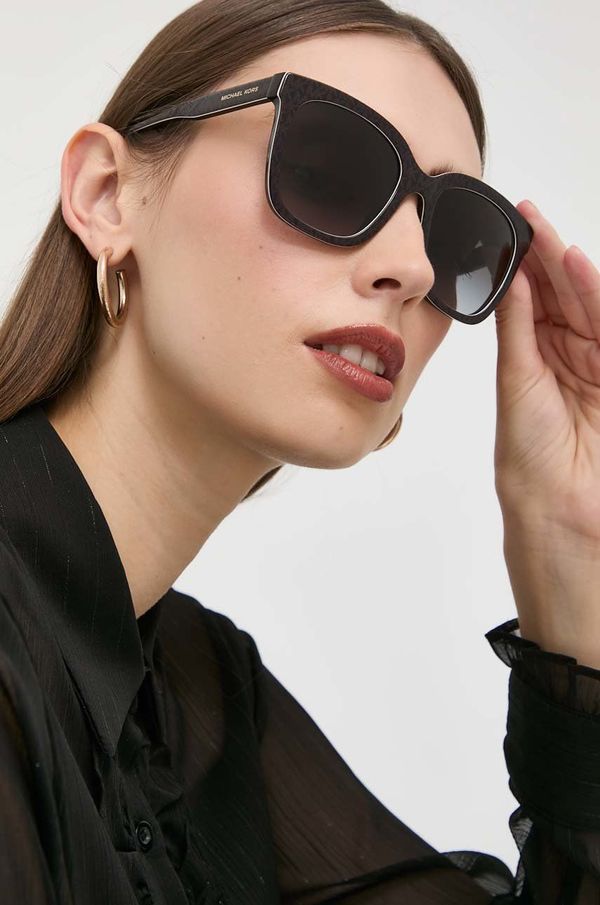Michael Kors Sončna očala Michael Kors ženski, črna barva