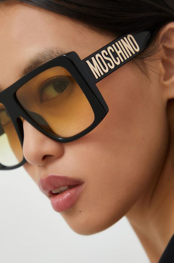 Moschino Sončna očala Moschino ženski, črna barva
