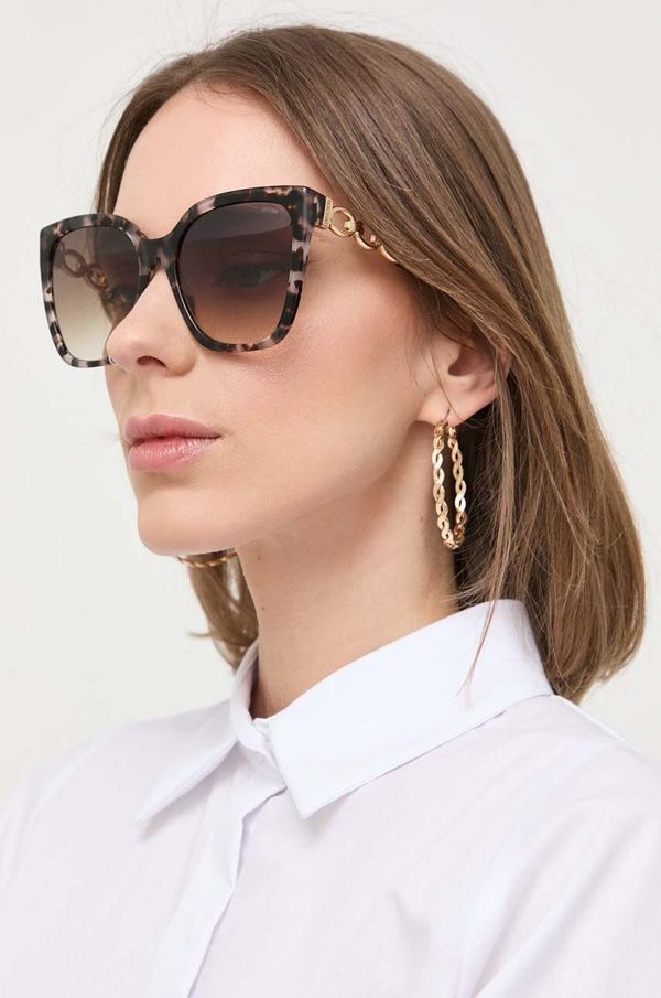 Moschino Sončna očala Moschino ženski, rjava barva