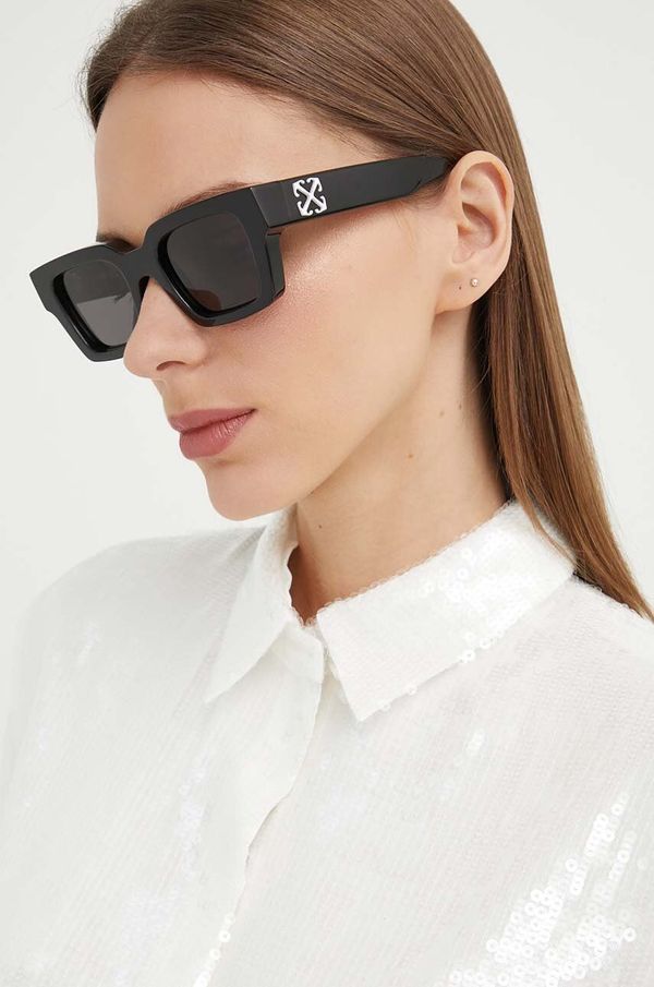 Off-White Sončna očala Off-White ženska, črna barva, OERI126_501007