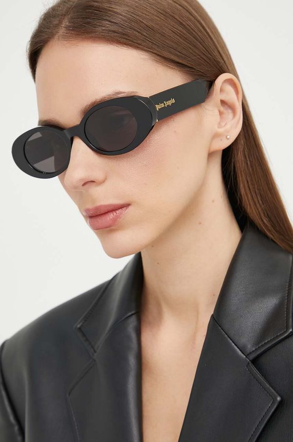 Palm Angels Sončna očala Palm Angels ženska, črna barva, PERI051_501007