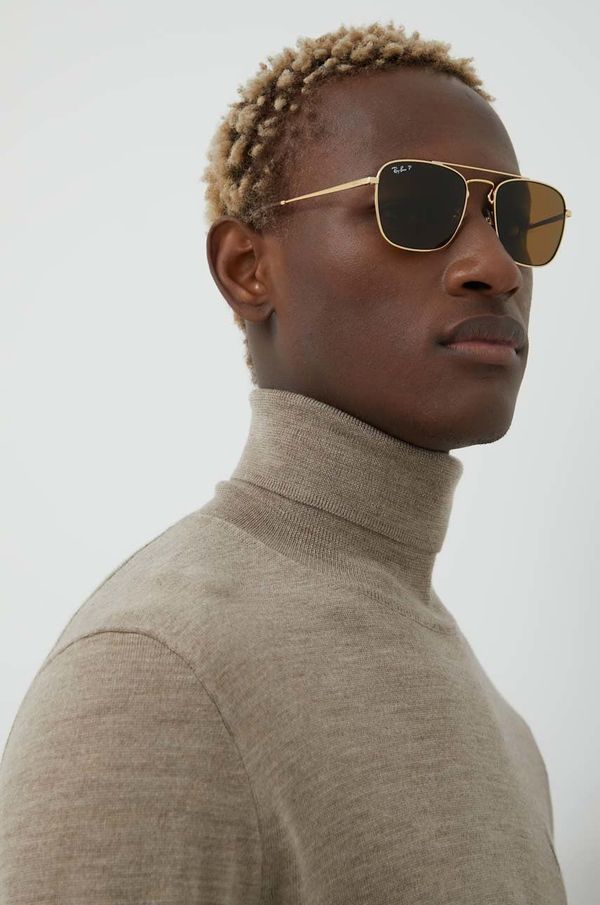 Ray-Ban Sončna očala Ray-Ban moška, zlata barva 0RB3588