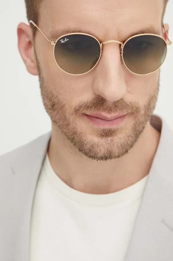 Ray-Ban Sončna očala Ray-Ban ROUND METAL