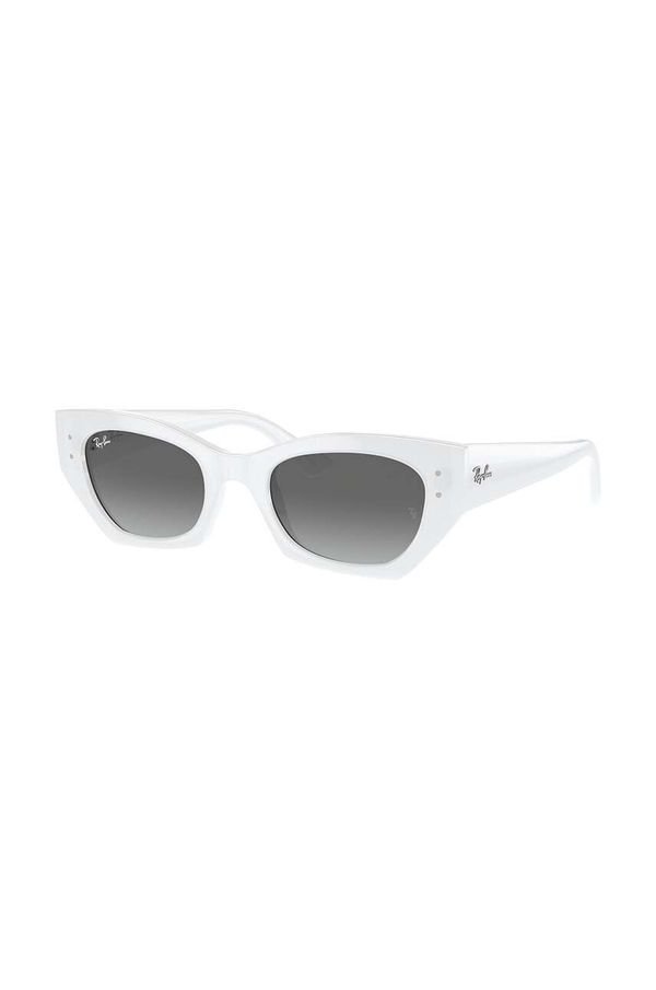 Ray-Ban Sončna očala Ray-Ban ZENA bela barva, 0RB4430