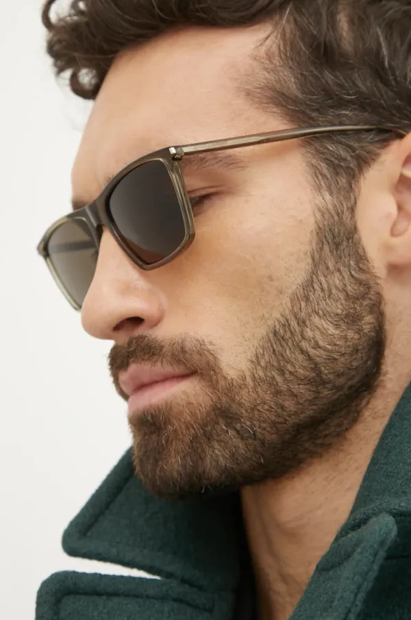 Saint Laurent Sončna očala Saint Laurent moška, rjava barva, SL 668