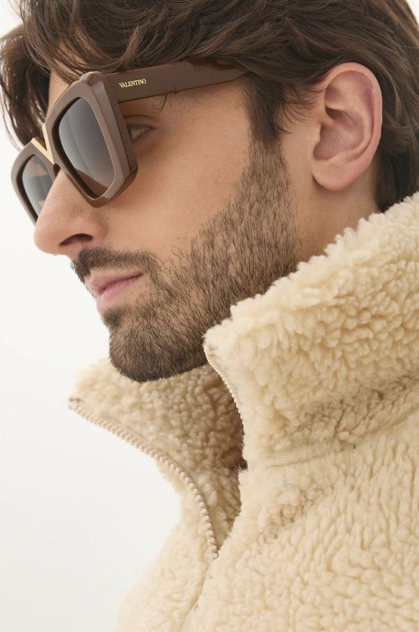 Valentino Sončna očala Valentino V - GOLD - II rjava barva, VLS.161B