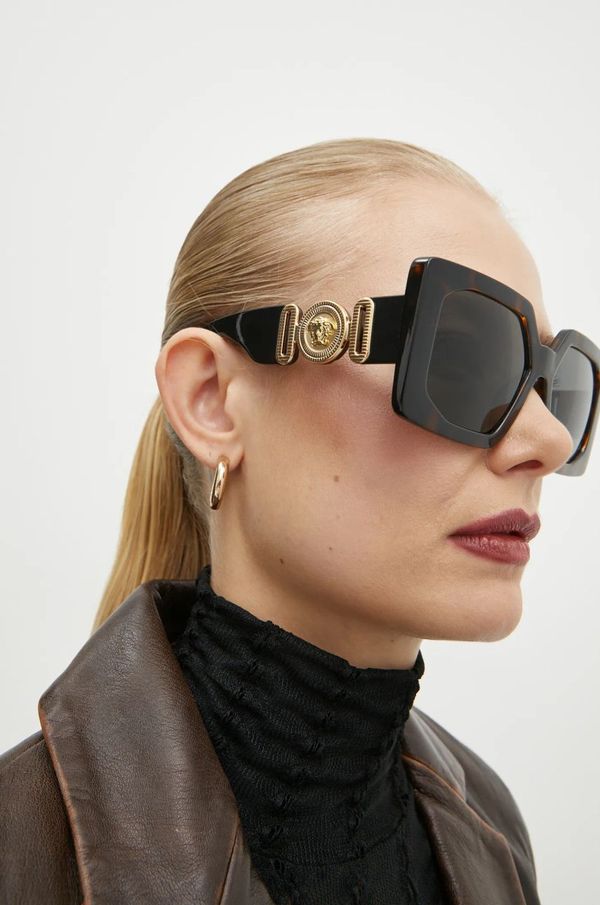 Versace Sončna očala Versace ženska, rjava barva, 0VE4478U