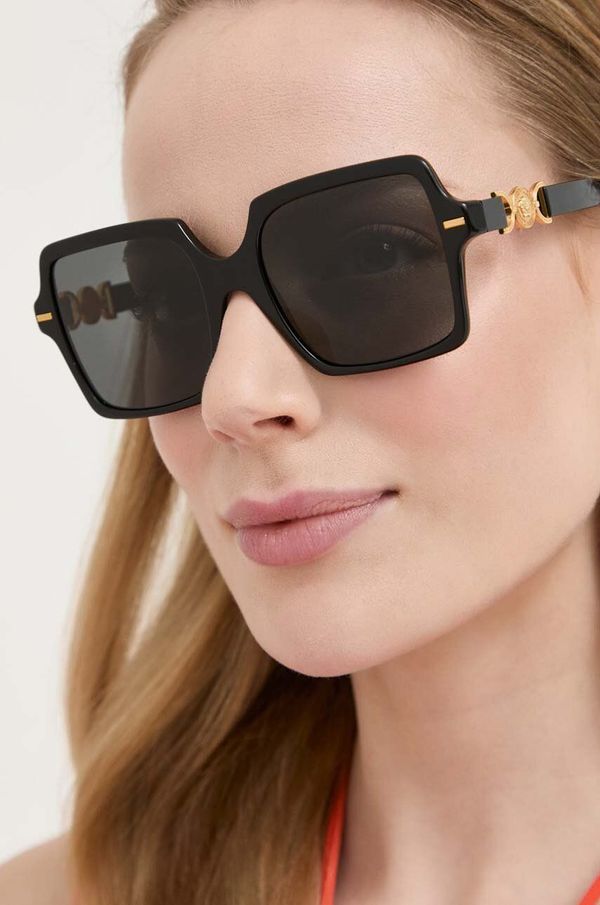 Versace Sončna očala Versace ženski, črna barva