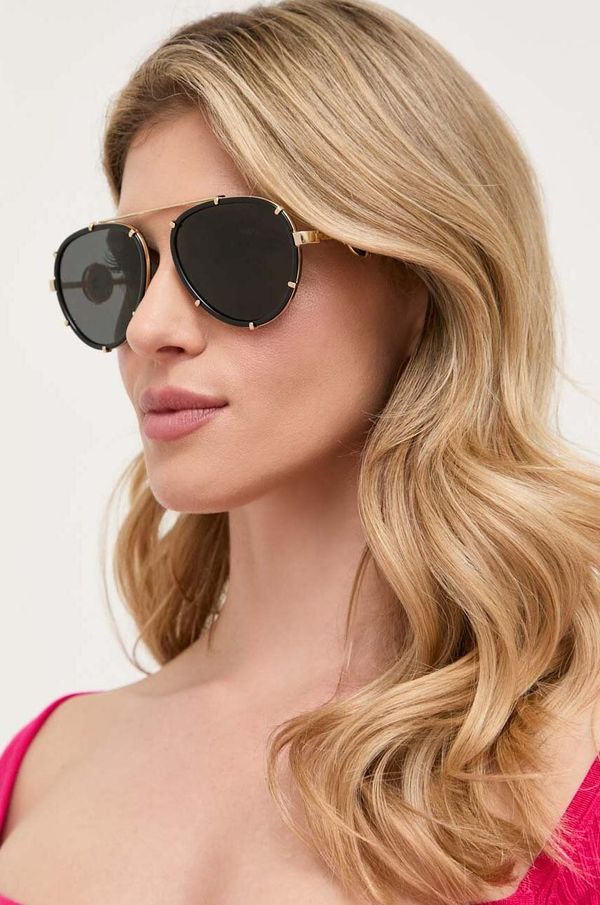 Versace Sončna očala Versace žensko, črna barva