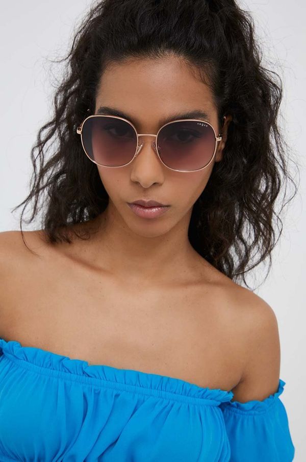 Vogue Sončna očala VOGUE ženski, bež barva