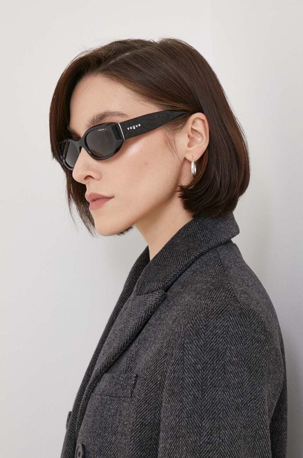 Vogue Sončna očala VOGUE ženski, siva barva