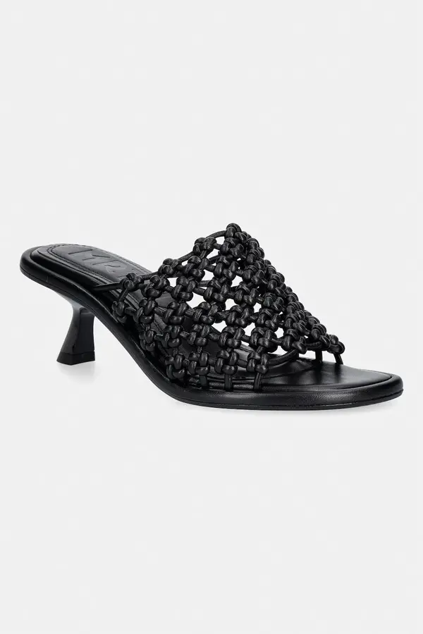Souliers Martinez Souliers Martinez natikači z visoko peto ženski usnjeni MARIZA