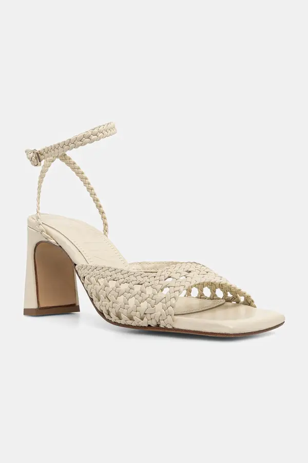 Souliers Martinez Souliers Martinez sandali s polno peto (blok) usnjeni LEA