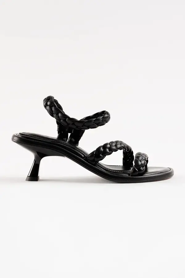 Souliers Martinez Souliers Martinez sandali z nizko peto iz usnja ANAYA