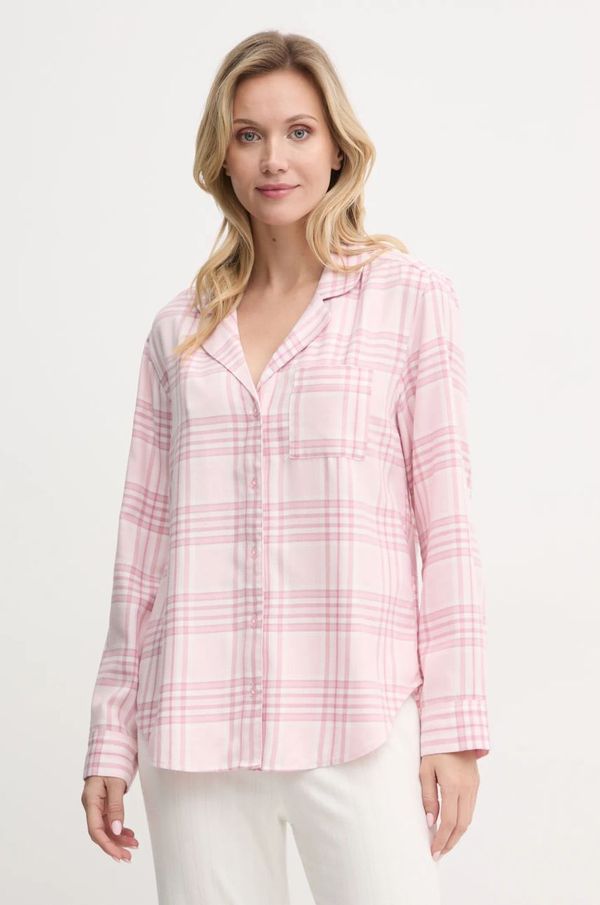 Hollister Co. Spalna srajca Hollister Co. ženska, roza barva, KI346-4055