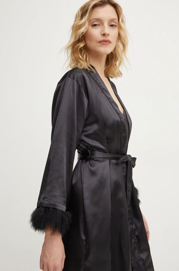 Answear Lab Spalna srajca in halja Answear Lab ženska, črna barva