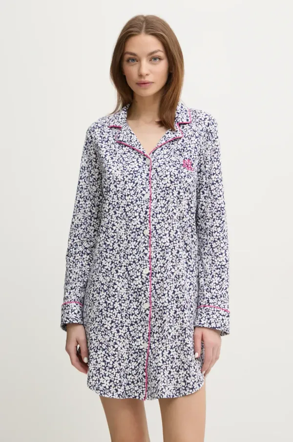 Lauren Ralph Lauren Spalna srajca Lauren Ralph Lauren ženska, mornarsko modra barva, ILN32401