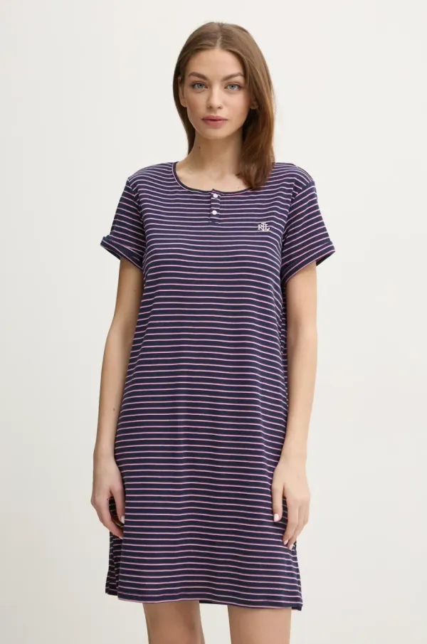 Lauren Ralph Lauren Spalna srajca Lauren Ralph Lauren ženska, mornarsko modra barva, ILN32402