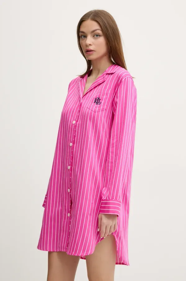 Lauren Ralph Lauren Spalna srajca Lauren Ralph Lauren ženska, roza barva, ILN32399