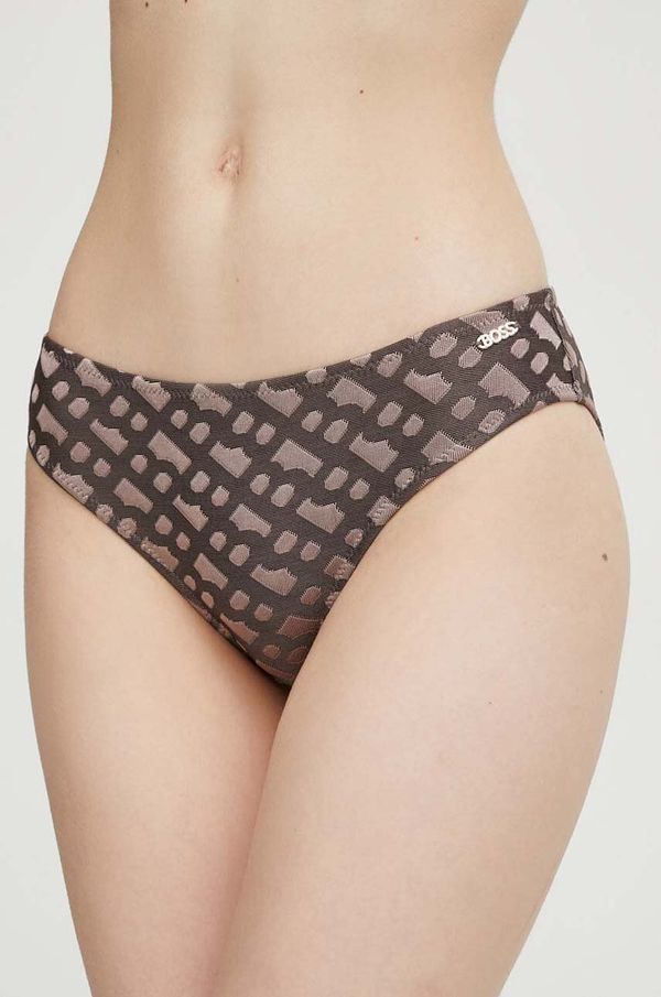 BOSS Spodnji del kopalk BOSS rjava barva