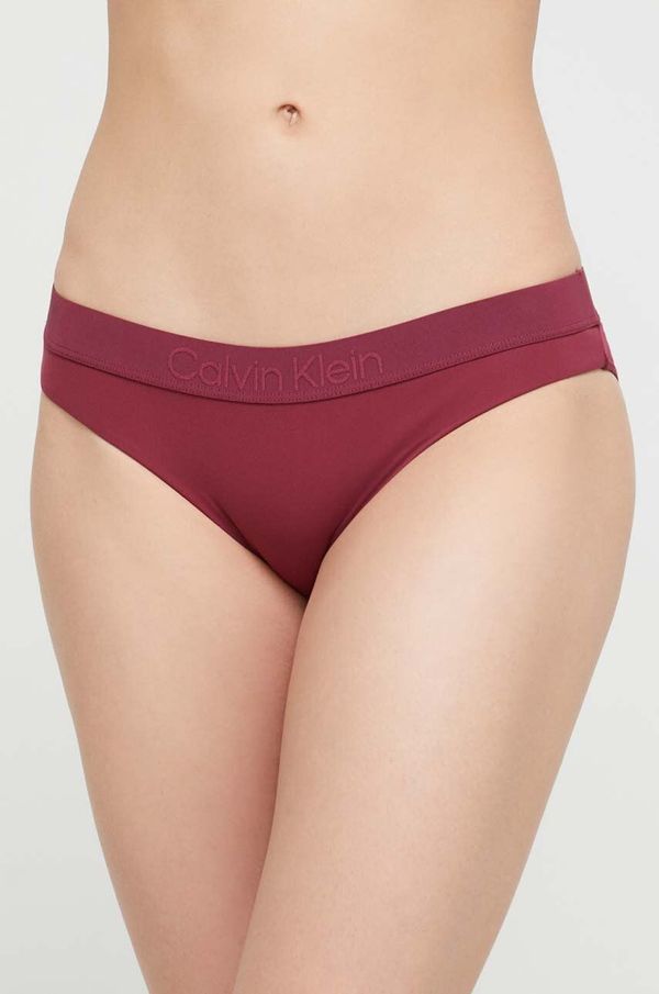 Calvin Klein Spodnji del kopalk Calvin Klein bordo barva