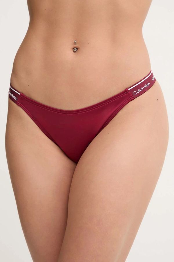 Calvin Klein Spodnji del kopalk Calvin Klein bordo barva, KW0KW02732