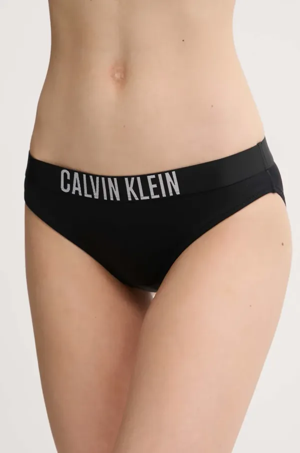 Calvin Klein Spodnji del kopalk Calvin Klein črna barva, KW0KW02856