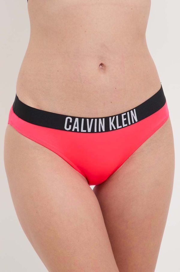 Calvin Klein Spodnji del kopalk Calvin Klein rdeča barva