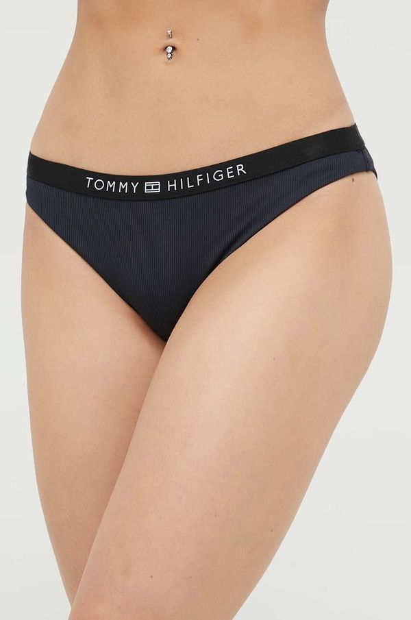 Tommy Hilfiger Spodnji del kopalk Tommy Hilfiger črna barva