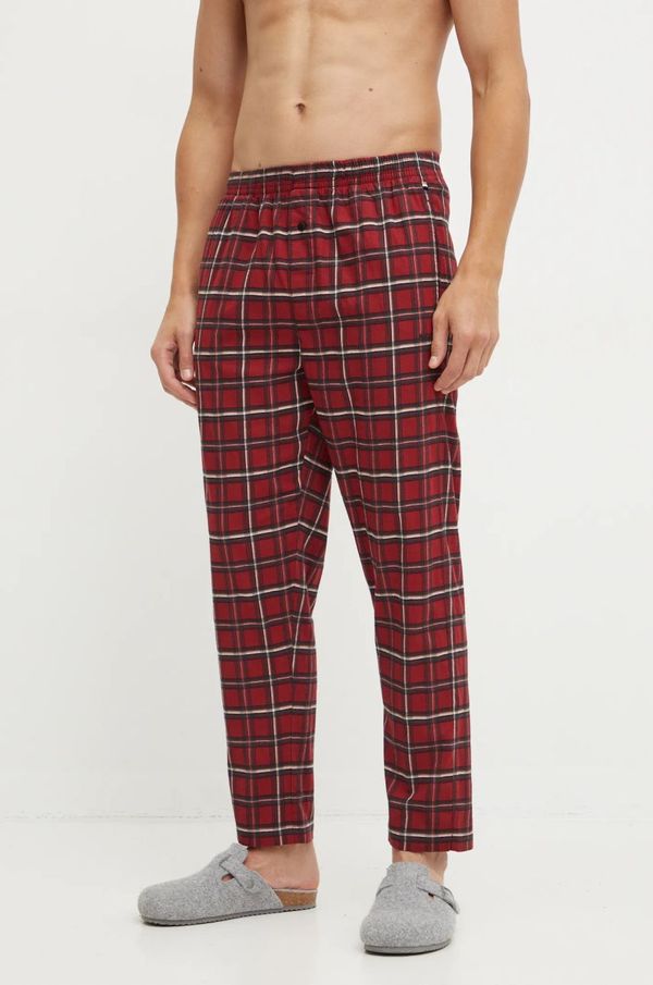 Boss Spodnji del pižame BOSS moški, bordo barva, 50527420