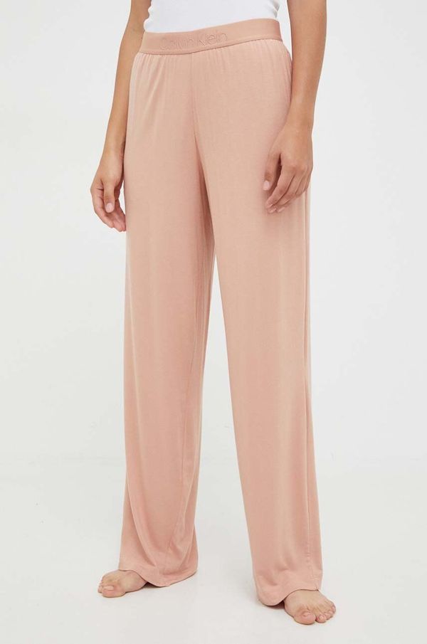 Calvin Klein Underwear Spodnji del pižame Calvin Klein Underwear ženski, roza barva