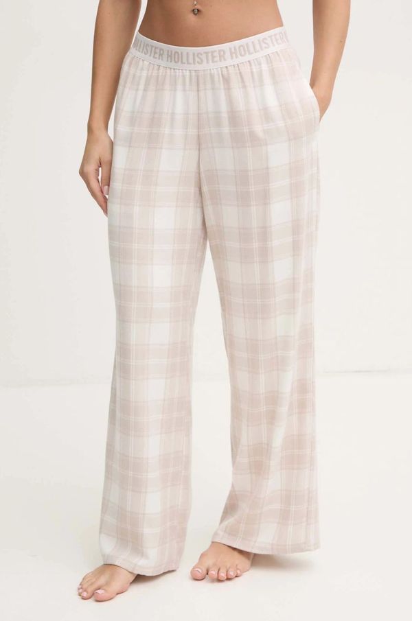 Hollister Co. Spodnji del pižame Hollister Co. ženski, bež barva, KI346-4066