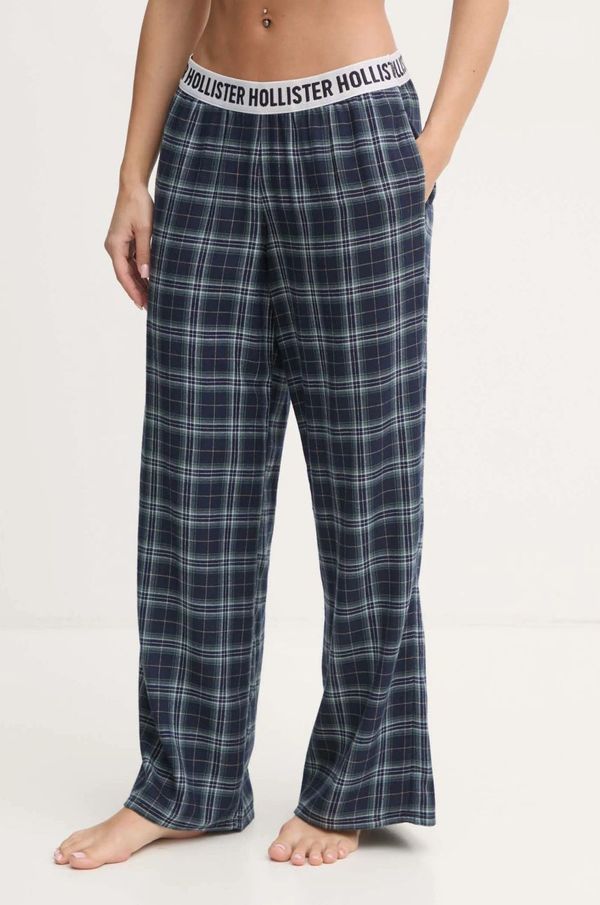 Hollister Co. Spodnji del pižame Hollister Co. ženski, mornarsko modra barva, KI346-4062