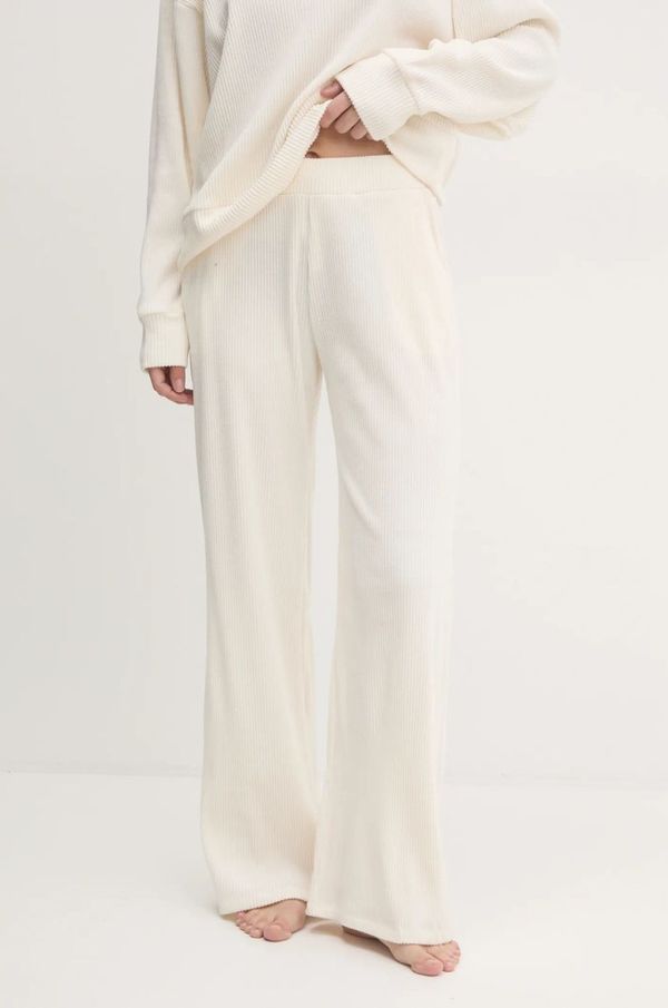 Abercrombie & Fitch Spodnji del trenirke Abercrombie & Fitch bež barva, KI147-4076