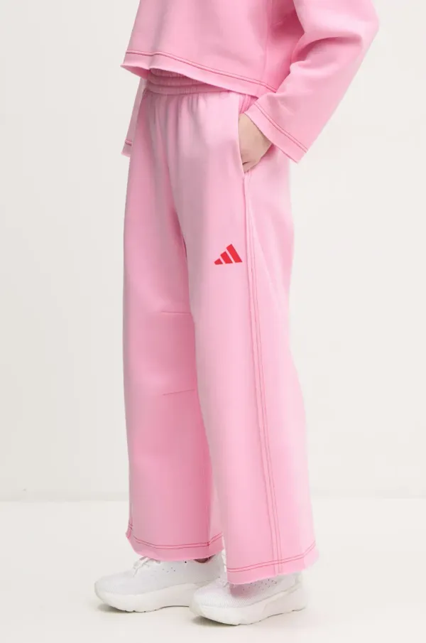 adidas Spodnji del trenirke adidas ALL SZN Graphic ženski, roza barva, JJ4533