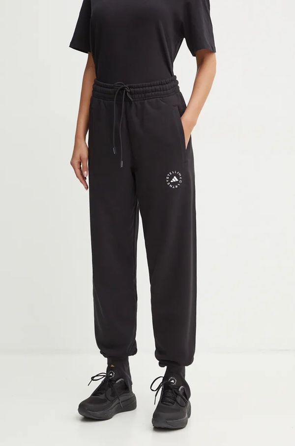 adidas by Stella McCartney Spodnji del trenirke adidas by Stella McCartney črna barva, IW9852