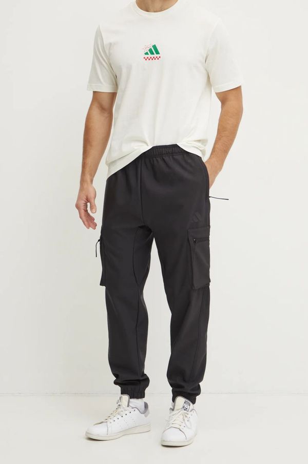 adidas Spodnji del trenirke adidas City Escape črna barva, JF3284