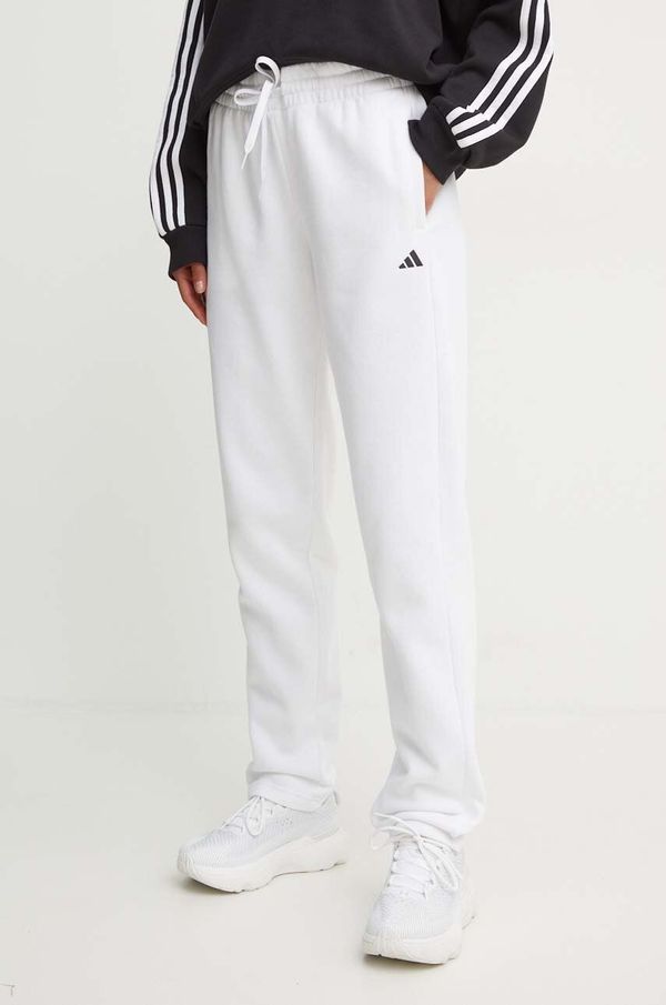 adidas Spodnji del trenirke adidas Essentials bela barva, IW8182