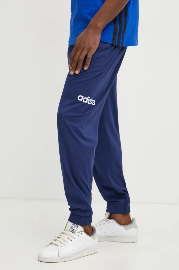 adidas Spodnji del trenirke adidas Essentials Linear moški, mornarsko modra barva, JE9011