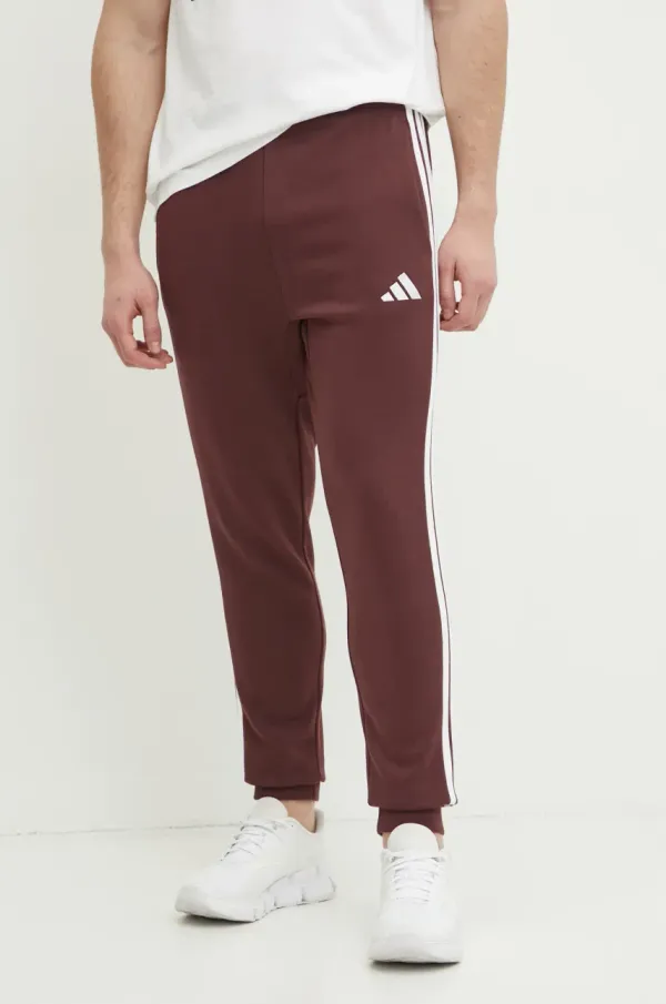 adidas Spodnji del trenirke adidas Essentials moški, bordo barva, JD1853