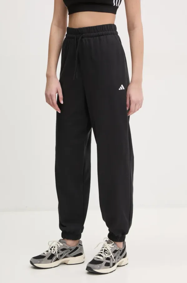 adidas Spodnji del trenirke adidas Essentials ženski, črna barva, JD7999