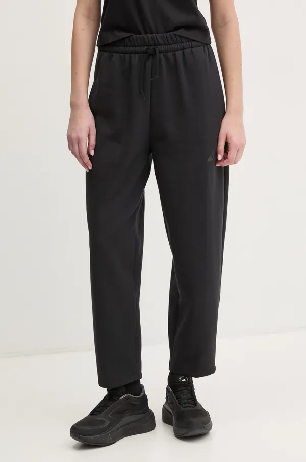 adidas Spodnji del trenirke adidas Essentials ženski, črna barva, JD9974